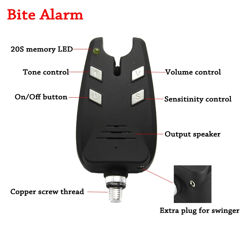JSFUN 3PCS Carp Fishing Alarm  - Bite Indicator review and price