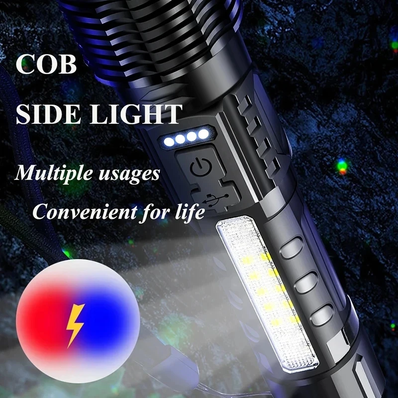 Powerful XHP50 LED Flashlight  - Fishing Light review and price