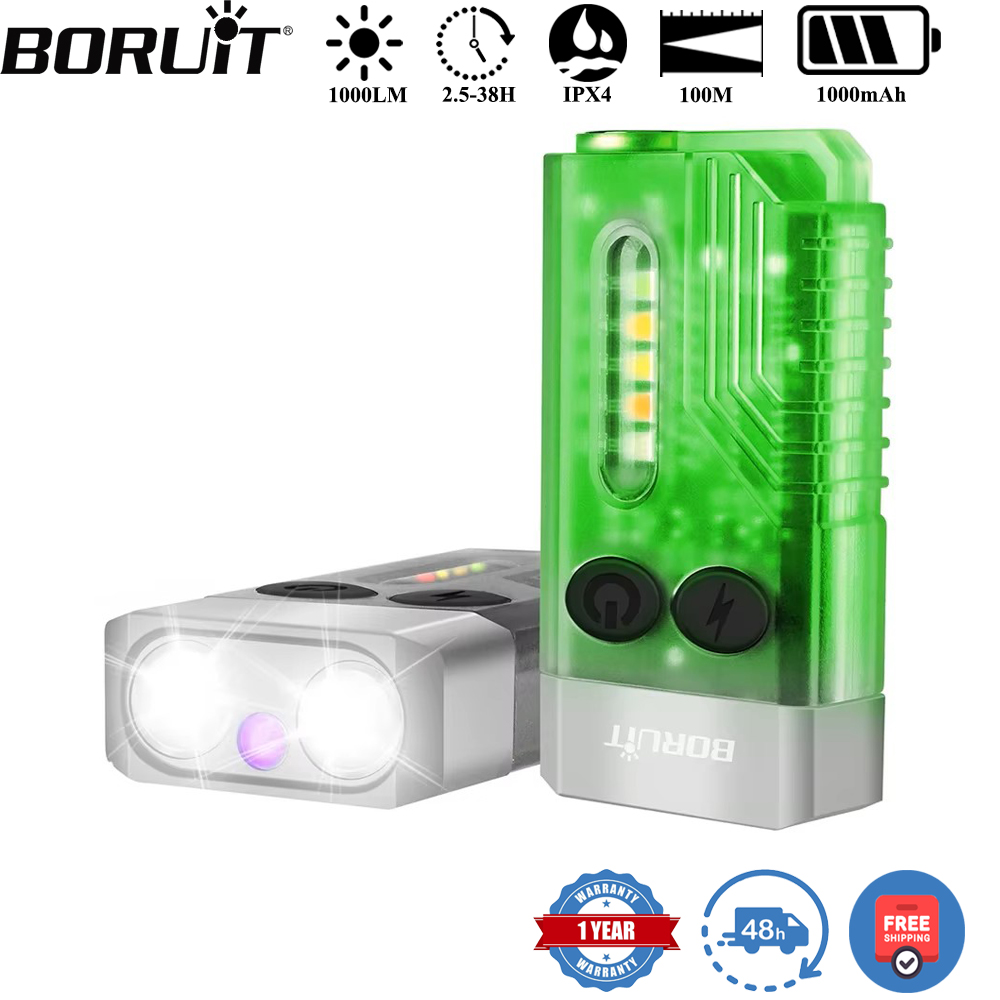 BORUiT V10 Keychain UV LED EDC - Fishing Light review and price