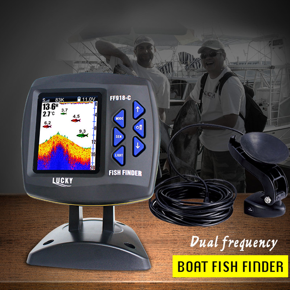 FF918-C100DS Color Screen Wire - Fishing Depth Finder review and price