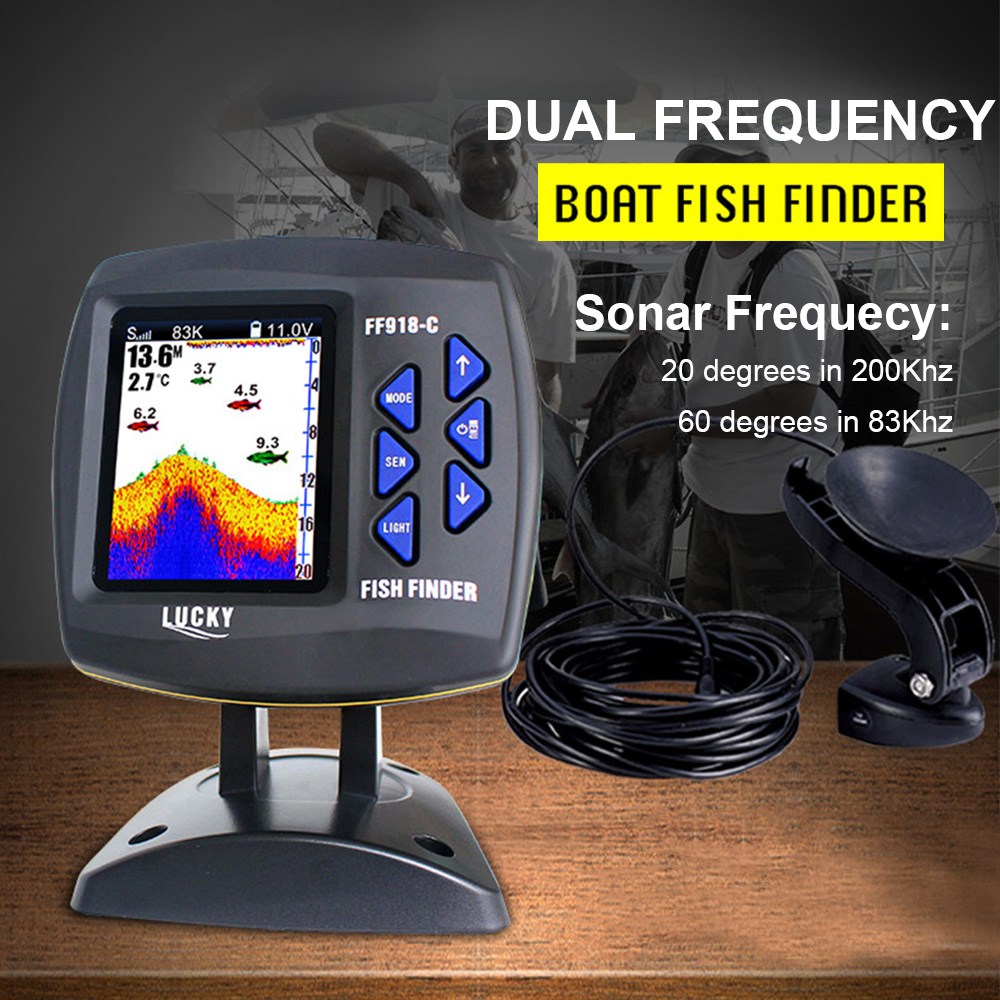 FF918-C100DS Color Screen Wire - Fishing Depth Finder review and price