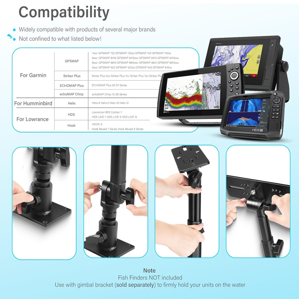 Universal Fish Finder& Chartpl - Fish Finder Mount review and price