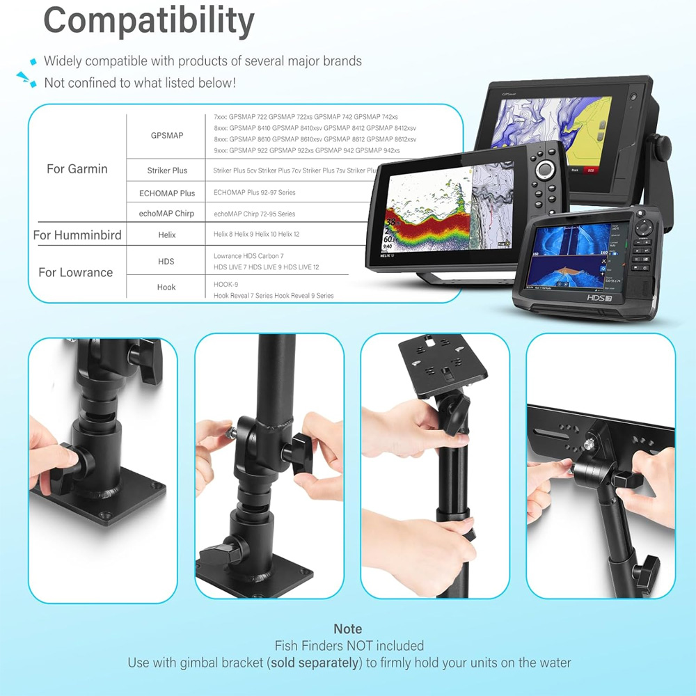 Universal Fish Finder& Chartpl - Fish Finder Mount review and price